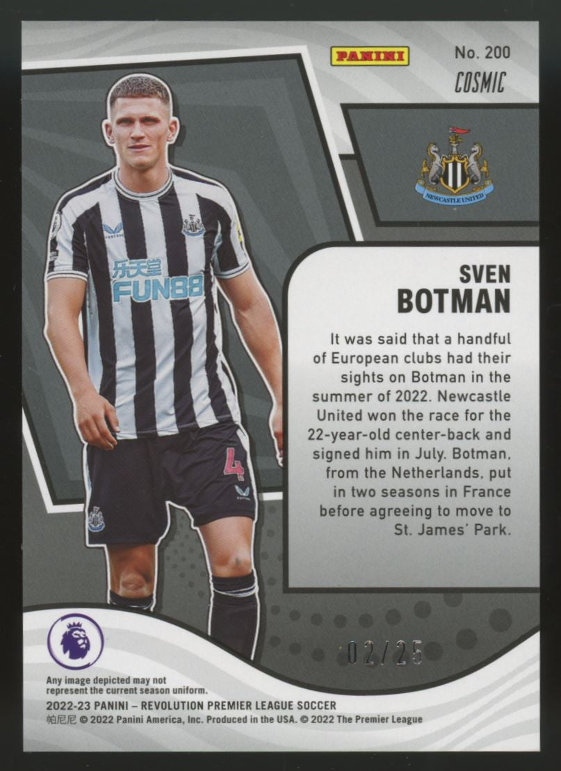 2022-23 Revolution Premier League Sven Botman Cosmic /25 #200