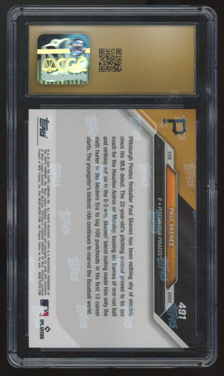 2024 Topps Now Paul Skenes RC #491 CGC 10