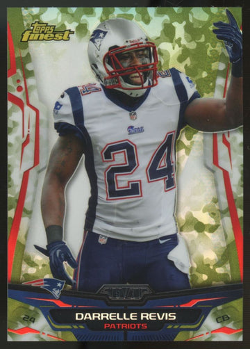 2014 Topps Finest Darrelle Revis Camo Refractor /10 #84