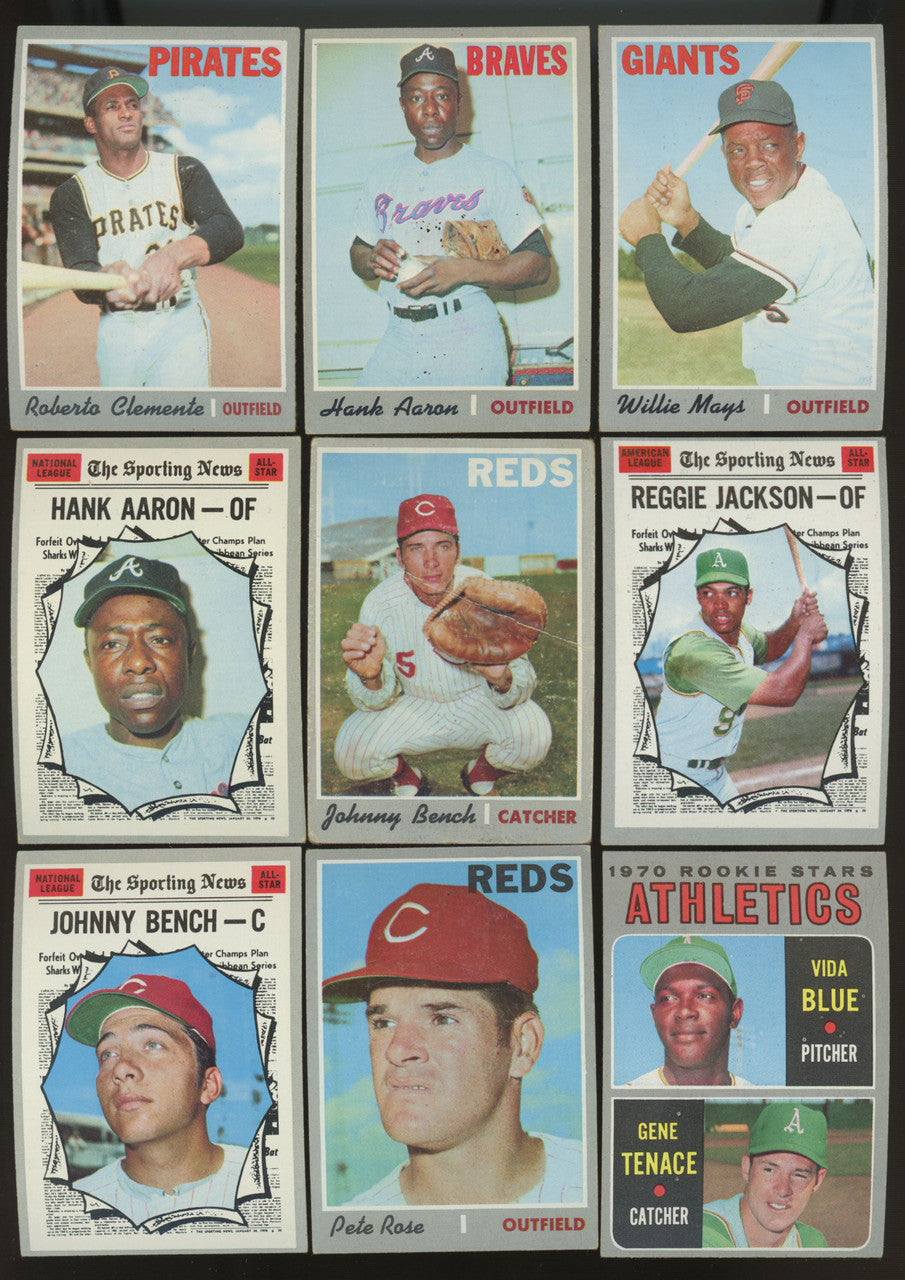 1970 Topps Baseball Near Complete Set (678/720) EX Overall
