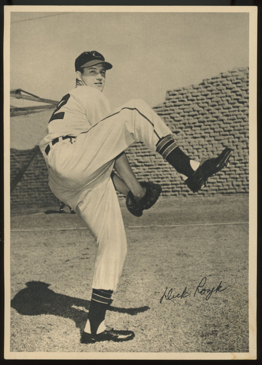 1950 Cleveland Indians Num Num Foods Dick Rozek VG
