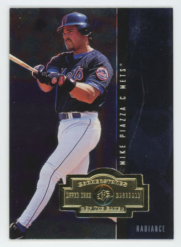 1998 SPx Finite Mike Piazza Radiance Cornerstones Of the Game /100 #356