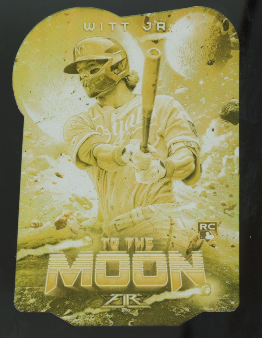 2022 Topps Fire Bobby Witt Jr. RC To The Moon Gold Minted #TTM-17