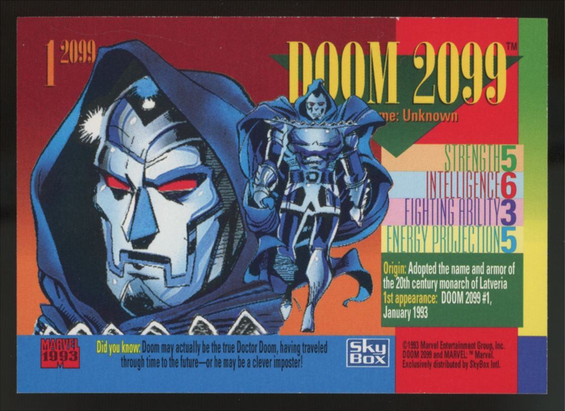 1993 SkyBox Marvel Universe Series 4 Red Foil Complete Set (9) NM
