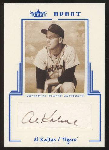 2003 Fleer Avant Al Kaline Blue Auto /200 #AAC-AK