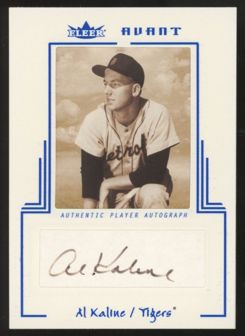 2003 Fleer Avant Al Kaline Blue Auto /200 #AAC-AK