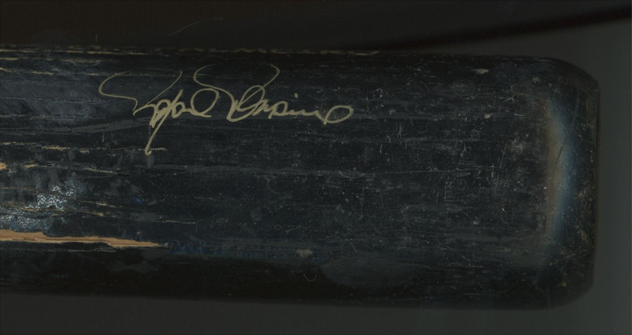 Rafael Palmeiro Signed Autographed Game Used Professional Hoosier Bat PSA JSA