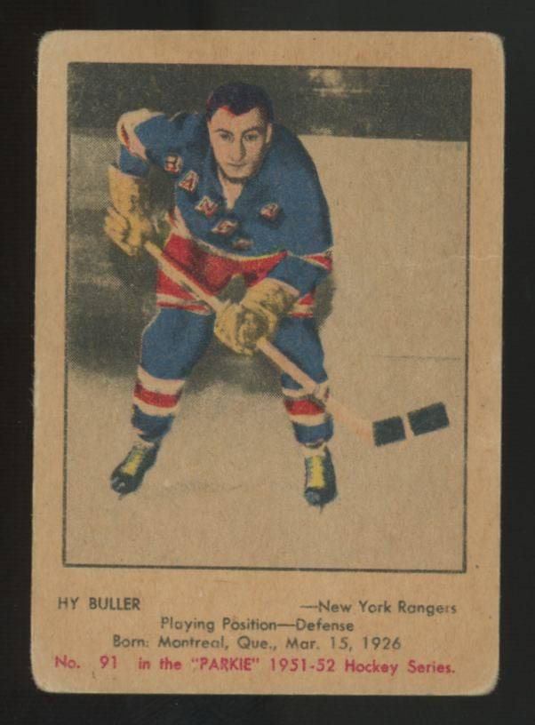 1951-52 Parkhurst Hy Buller RC #91 Good