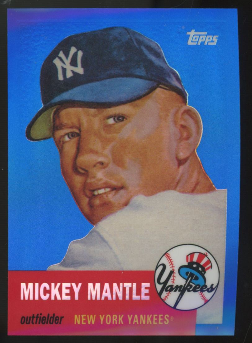 2008 Topps Mickey Mantle Reprint Blue Refractor #MMR-53 "C"