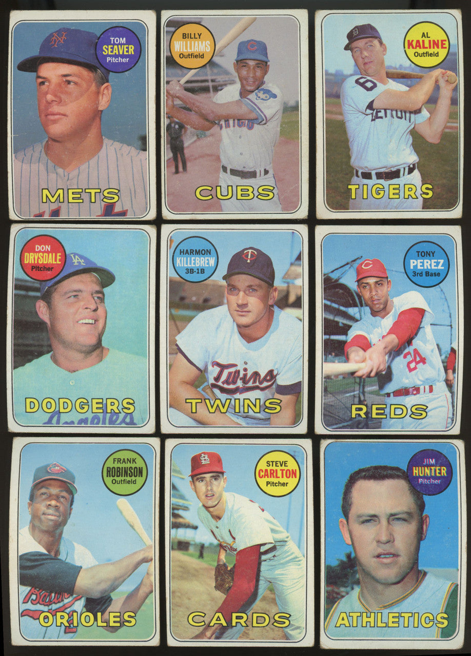 1969 Topps Baseball Near Complete Set (647/664) VG