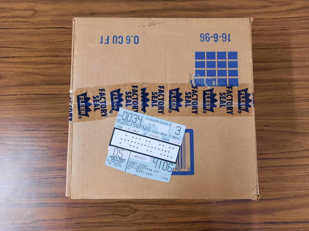 SOLD 12159 1989 Fleer Baseball Sealed Rack Case 3 x 24ct Boxes