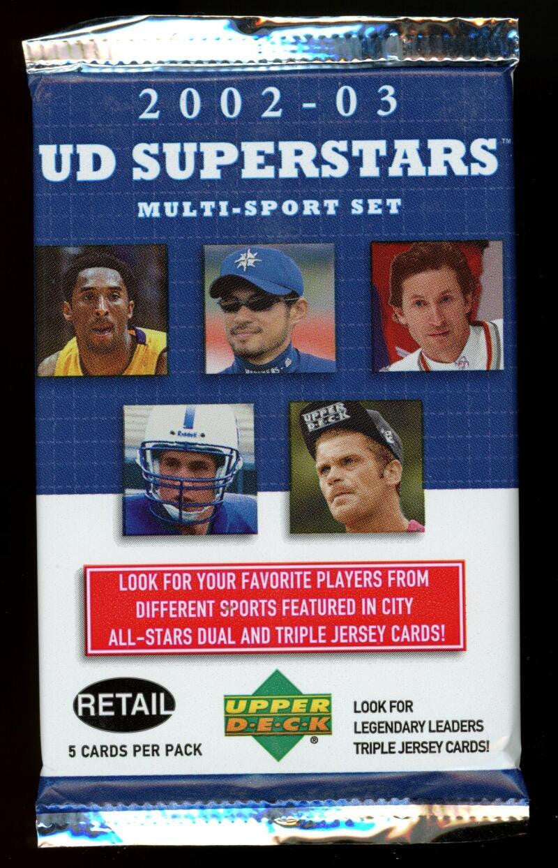 2002-03 Upper Deck Superstars Multi-Sport Set Sealed Retail Pack