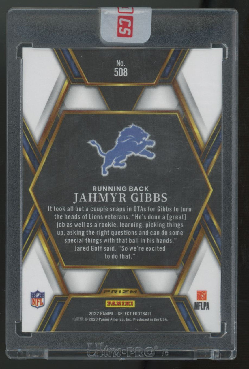 2022 Panini Select Jahmyr Gibbs XRC Prizm #508