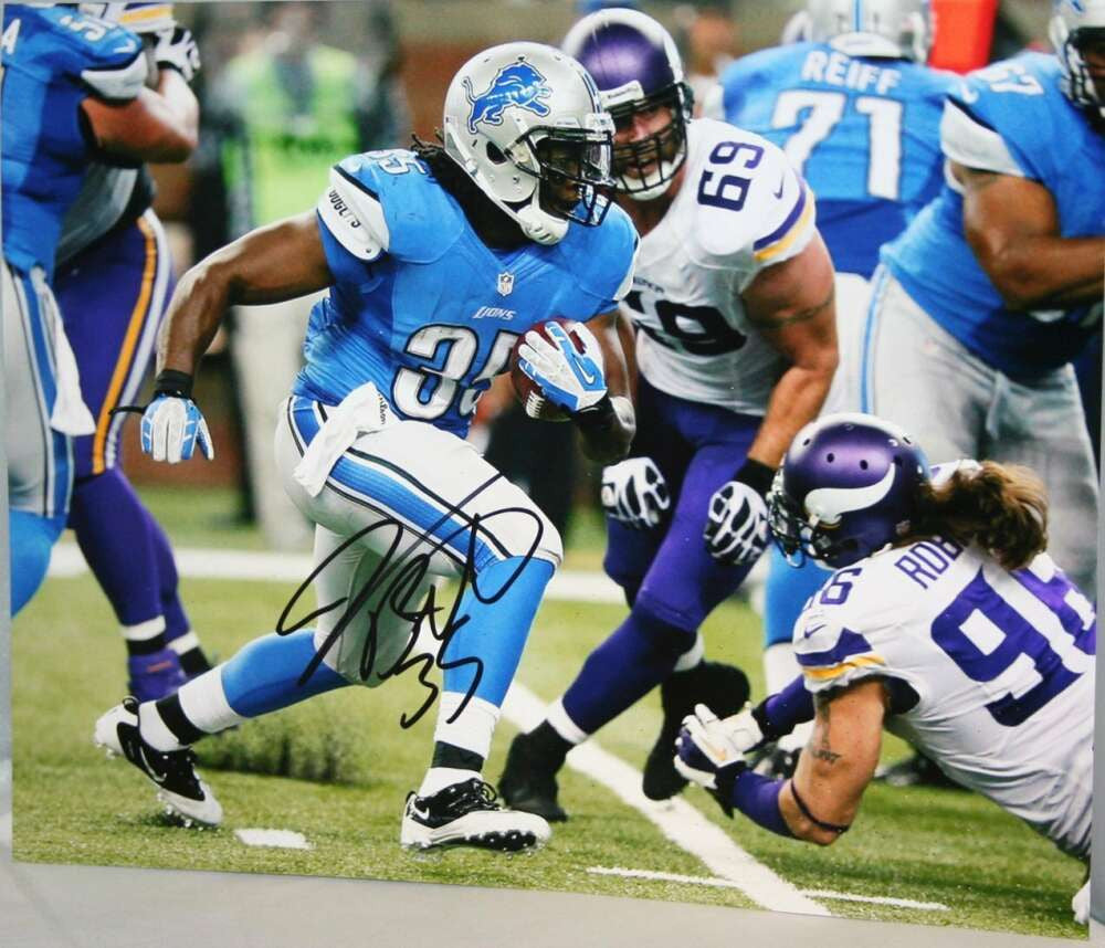 Joique Bell Detroit Lions NFL Autographed 8x10 Photo B