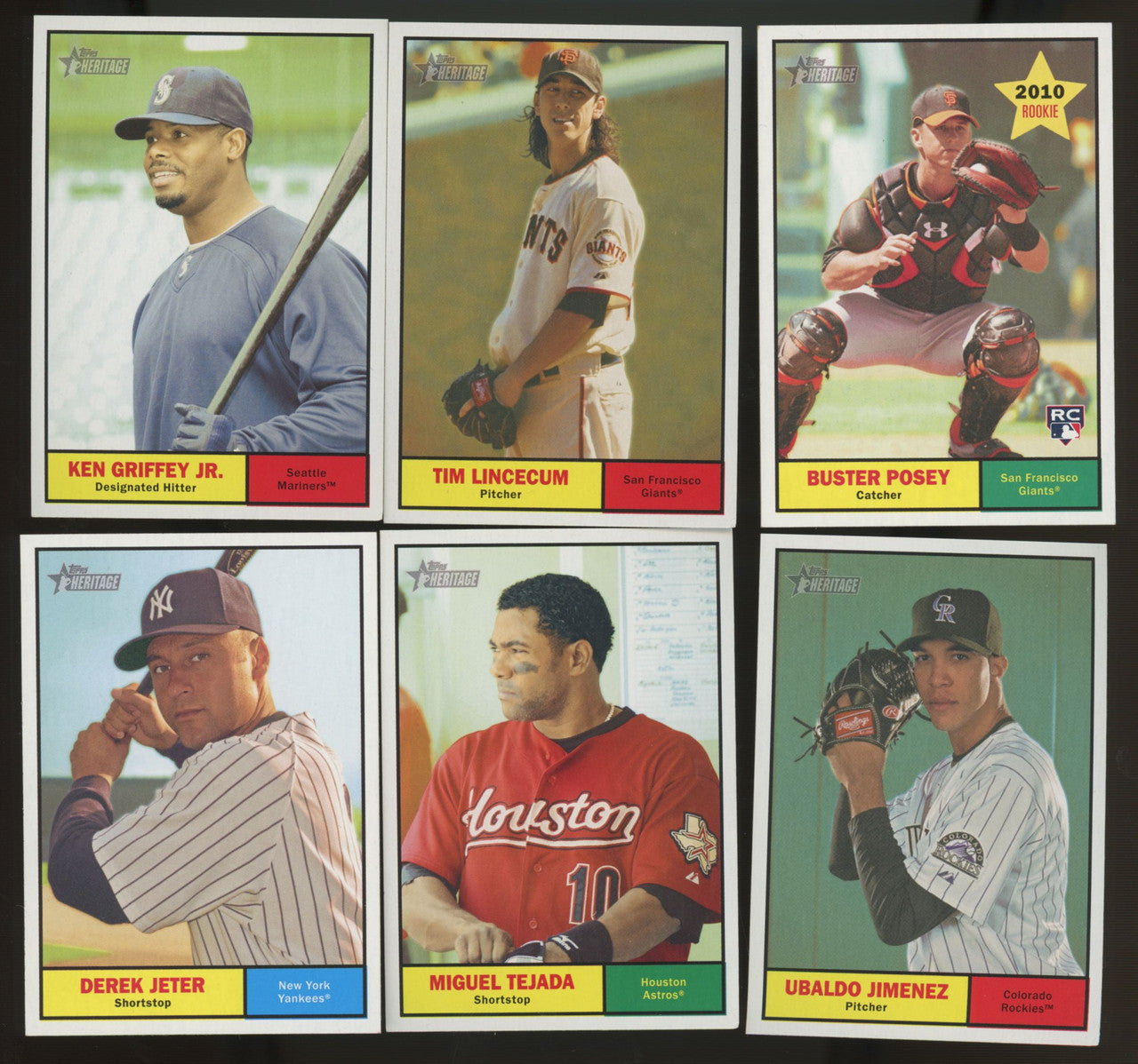 2010 Topps Heritage Baseball Complete Set w/ SPs (500)