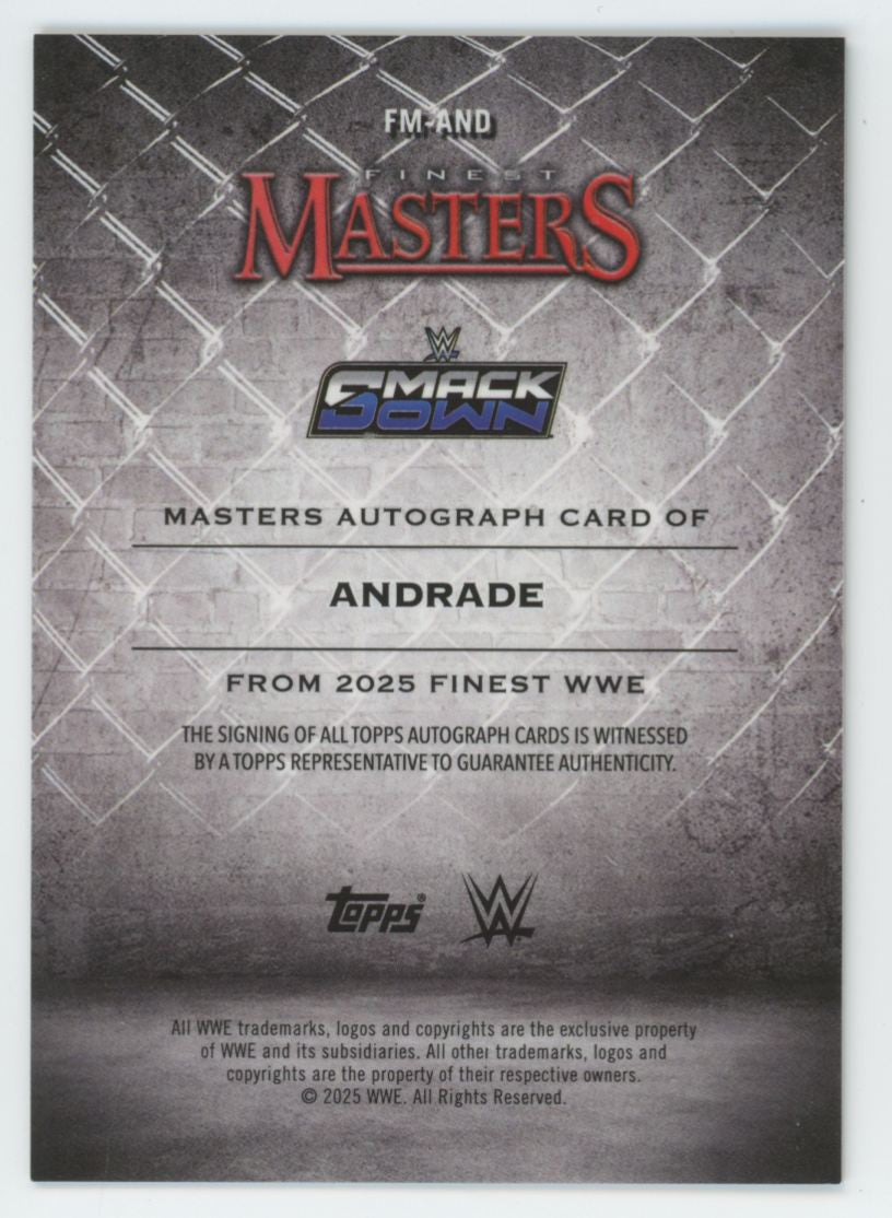 2025 Topps Finest WWE Andrade Gold Masters Auto /50 #FM-AND