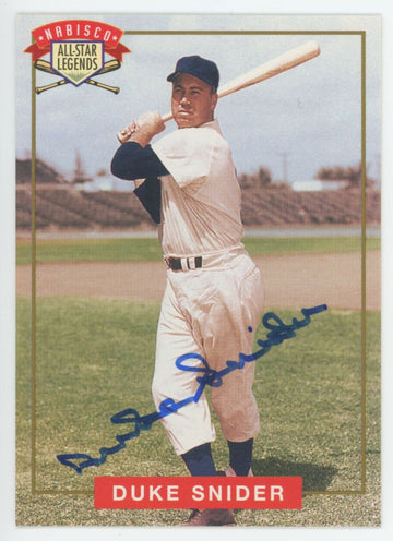 1994 Nabisco All-Star Legends Duke Snider Auto With COA