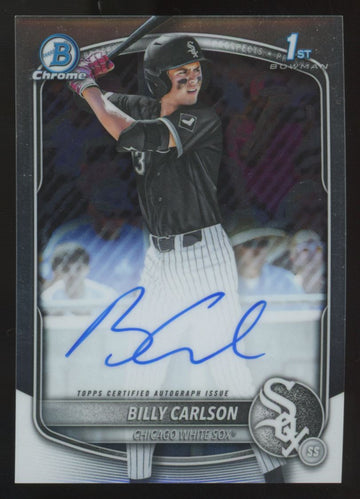 2025 Bowman Draft Billy Carson 1st Chrome Prospect Auto #CPA-BC