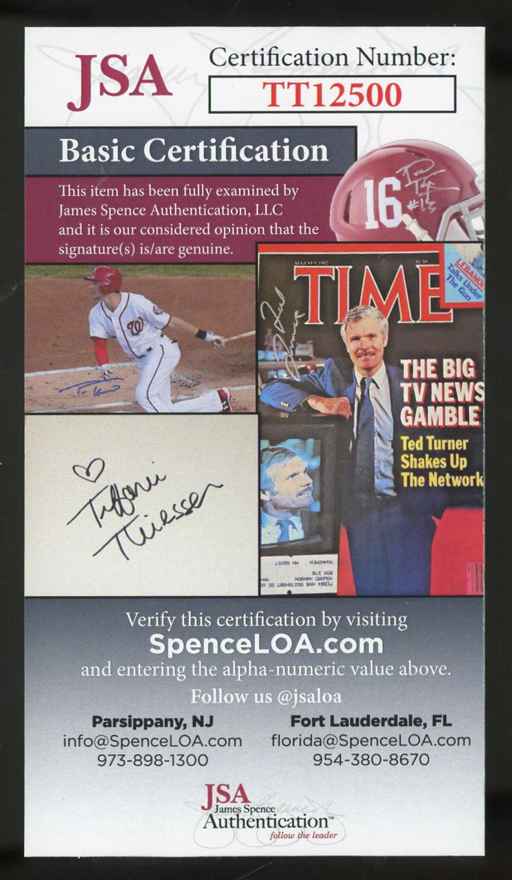 Early Wynn Signed Autographed Cut JSA