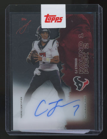 2025 Topps Signature Class CJ Stroud Veteran Class Clear Crystal Auto #VCCCA-CS