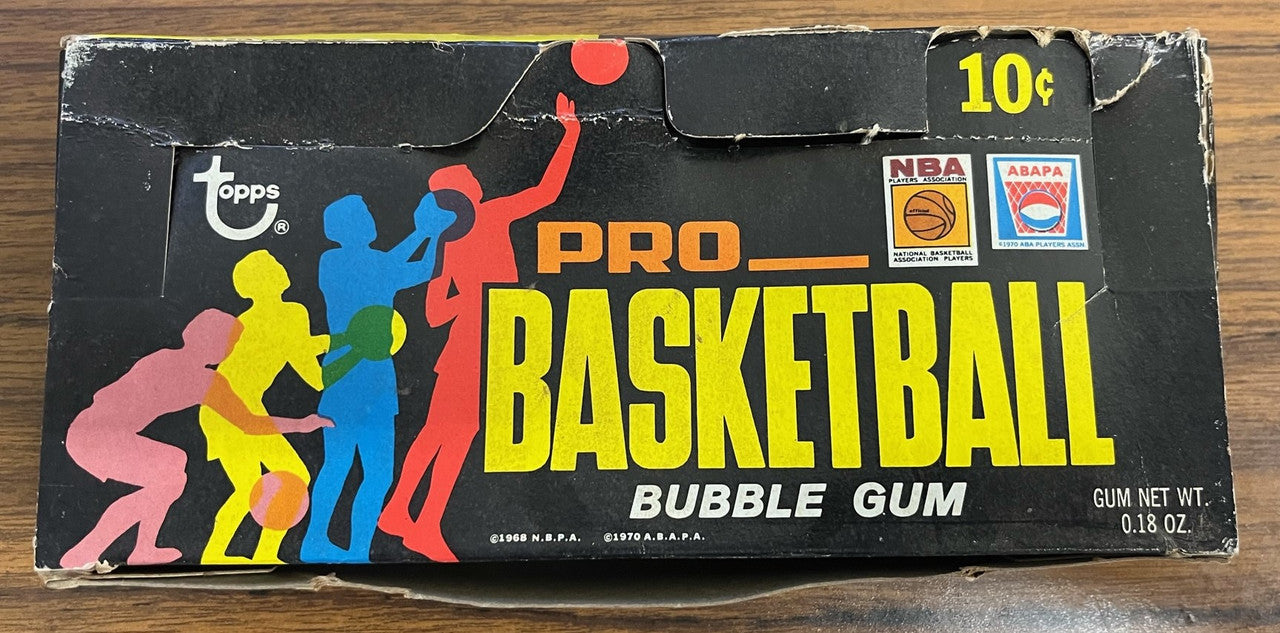 1971-72 Topps Basketball Empty Display Box