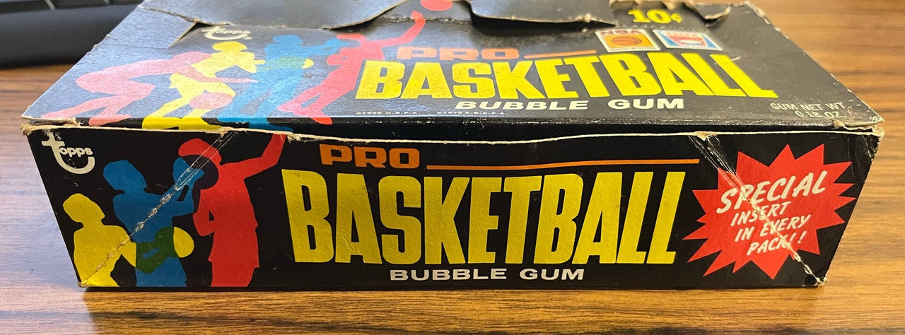 1971-72 Topps Basketball Empty Display Box
