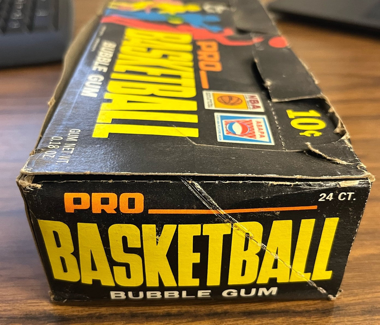 1971-72 Topps Basketball Empty Display Box