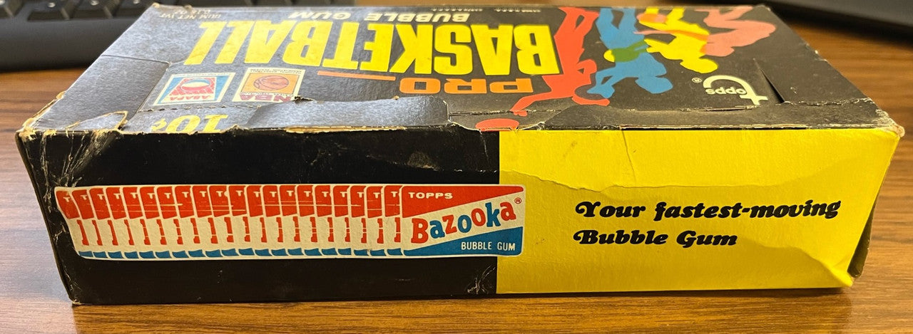 1971-72 Topps Basketball Empty Display Box