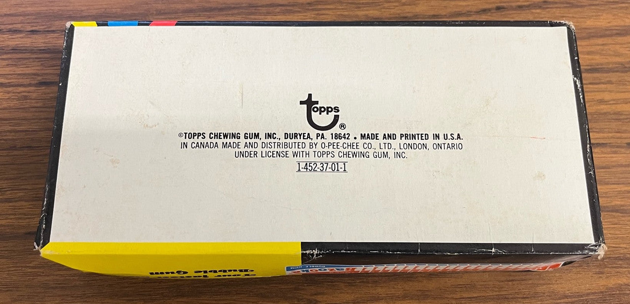 1971-72 Topps Basketball Empty Display Box