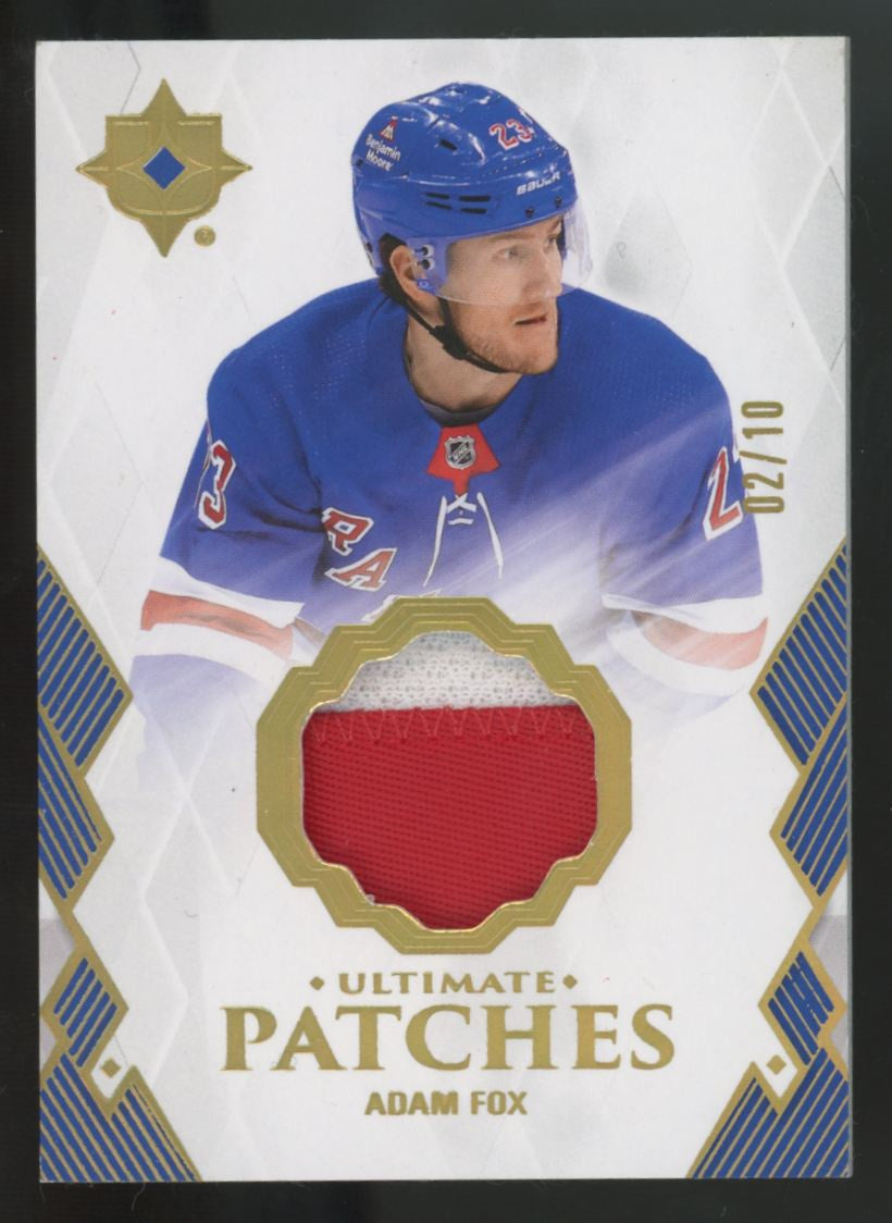 2023-24 Upper Deck Ultimate Adam Fox Patch /10 #UP-AF