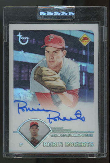 2003 Topps Retired Signature Robin Roberts Certified Auto Refractor /25 #TA-RR