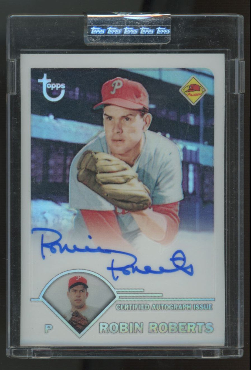 2003 Topps Retired Signature Robin Roberts Certified Auto Refractor /25 #TA-RR