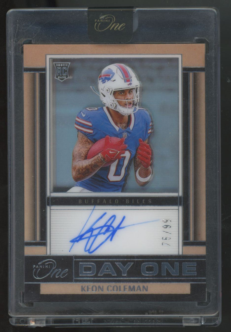 2024 Panini One Keon Coleman RC Day One Auto /99 #137