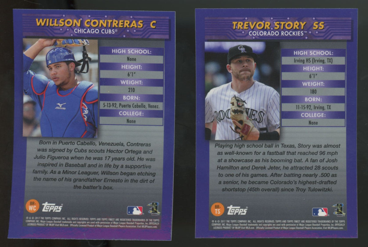 2017 Topps Finest Recreates Complete Set (20/20)