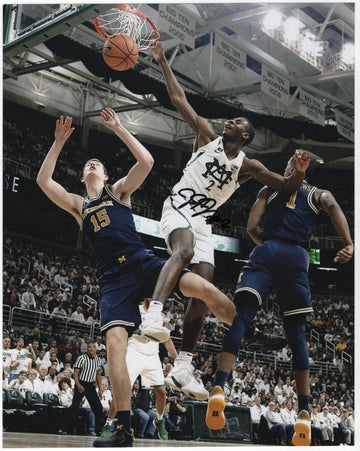 Jaren Jackson Jr. MSU State Spartans Autographed Signed 11x14 Dunking Photograph