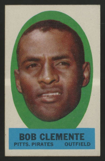 1963 Topps Peel-Offs Bob Clemente Instructions Back EX/MT-NM
