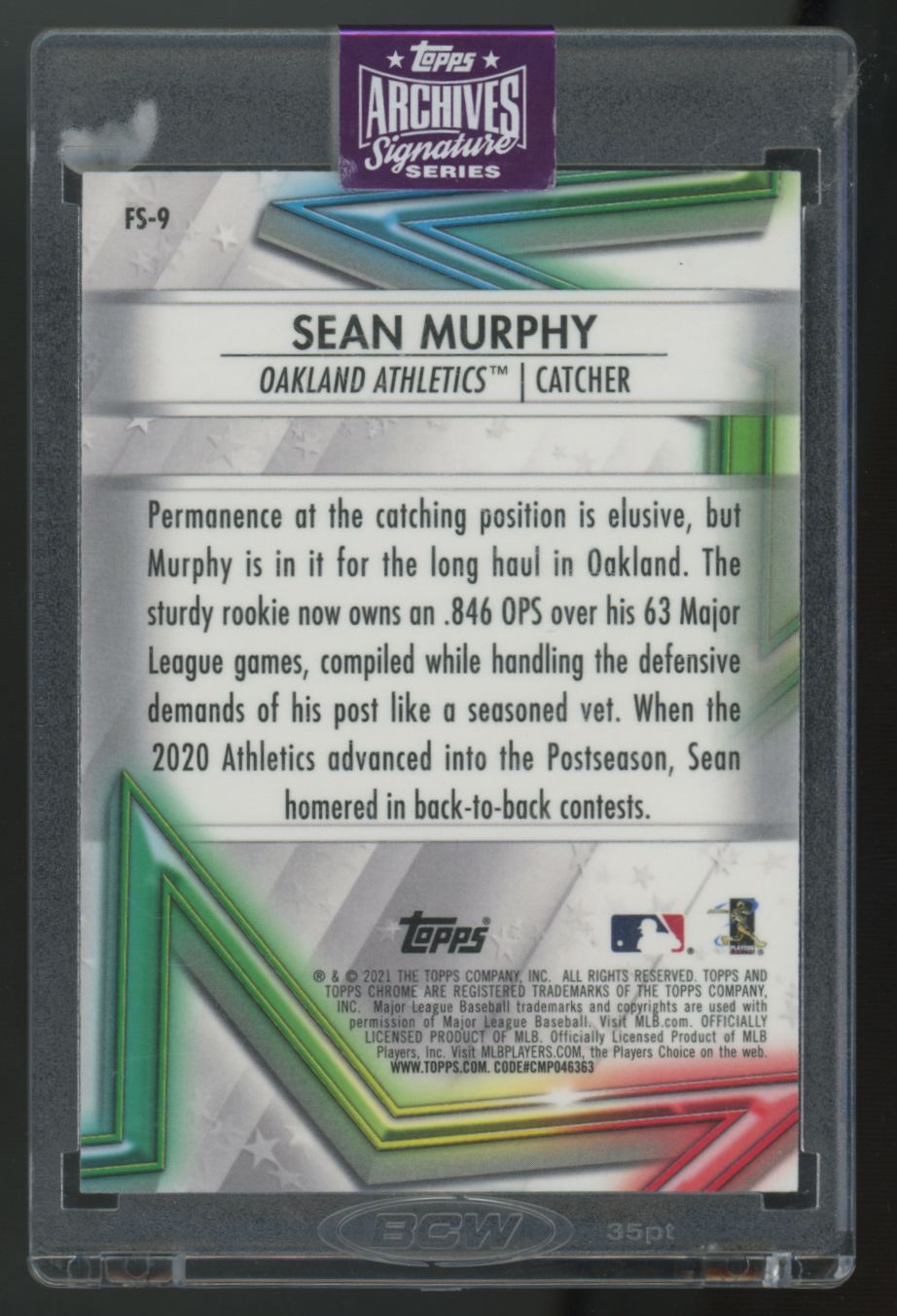 2025 Topps Archives Sean Murphy Future Stars Auto /25 #FS-9