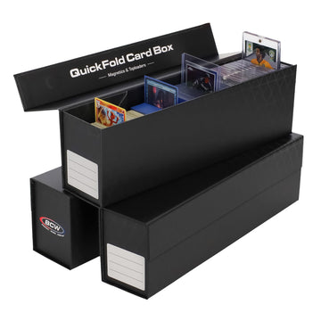 BCW QuickFold Card Box Magnetics & Toploaders 3 Pack