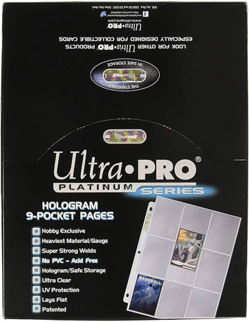 Ultra Pro Platinum Series Hologram 9-Pocket Pages 100 Count