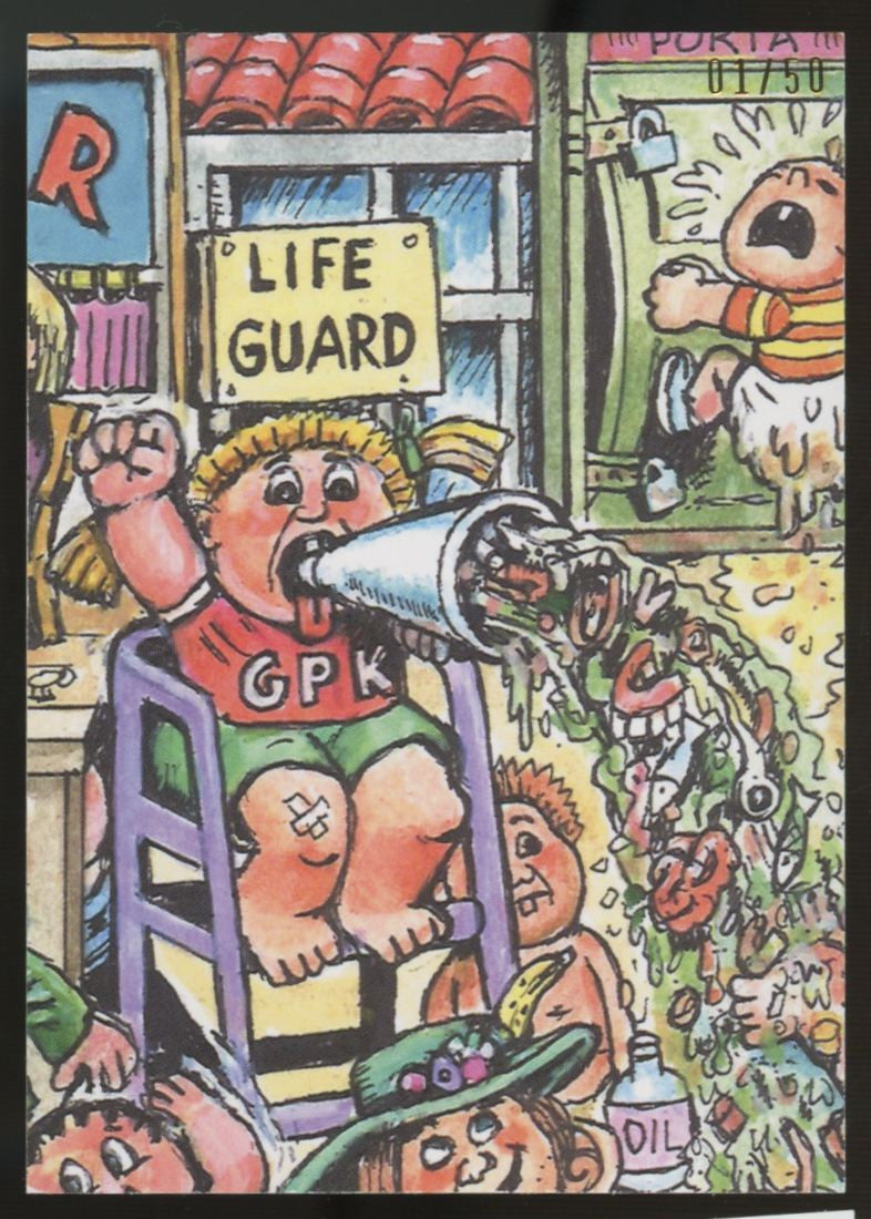 2021 Topps Garbage Pail Kids Go On Vacation Lava Flo Fool's Gold /50 #78a