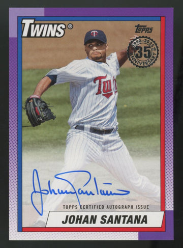 2025 Topps Series One Johan Santana 1990 Auto #90A-JSA