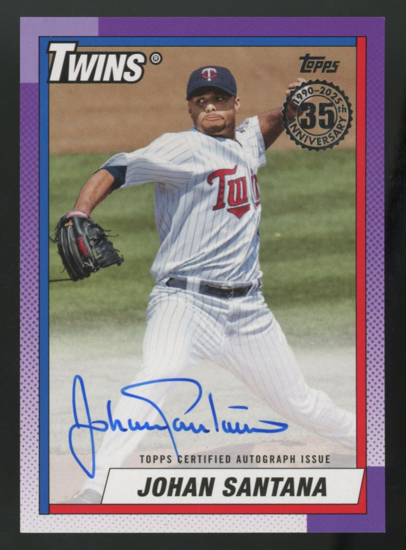 2025 Topps Series One Johan Santana 1990 Auto #90A-JSA