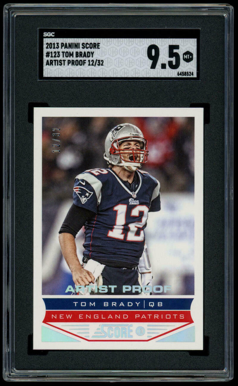 2013 Panini Score Tom Brady Artist Proof /32 #123 SGC 9.5 MT+