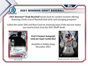 2021 Bowman Draft Baseball Hobby SUPER Jumbo Box