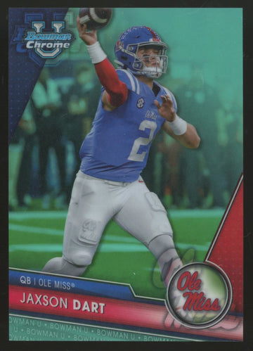 2023 Bowman University Chrome Jaxson Dart Prospect Aqua Refractor /299 #191