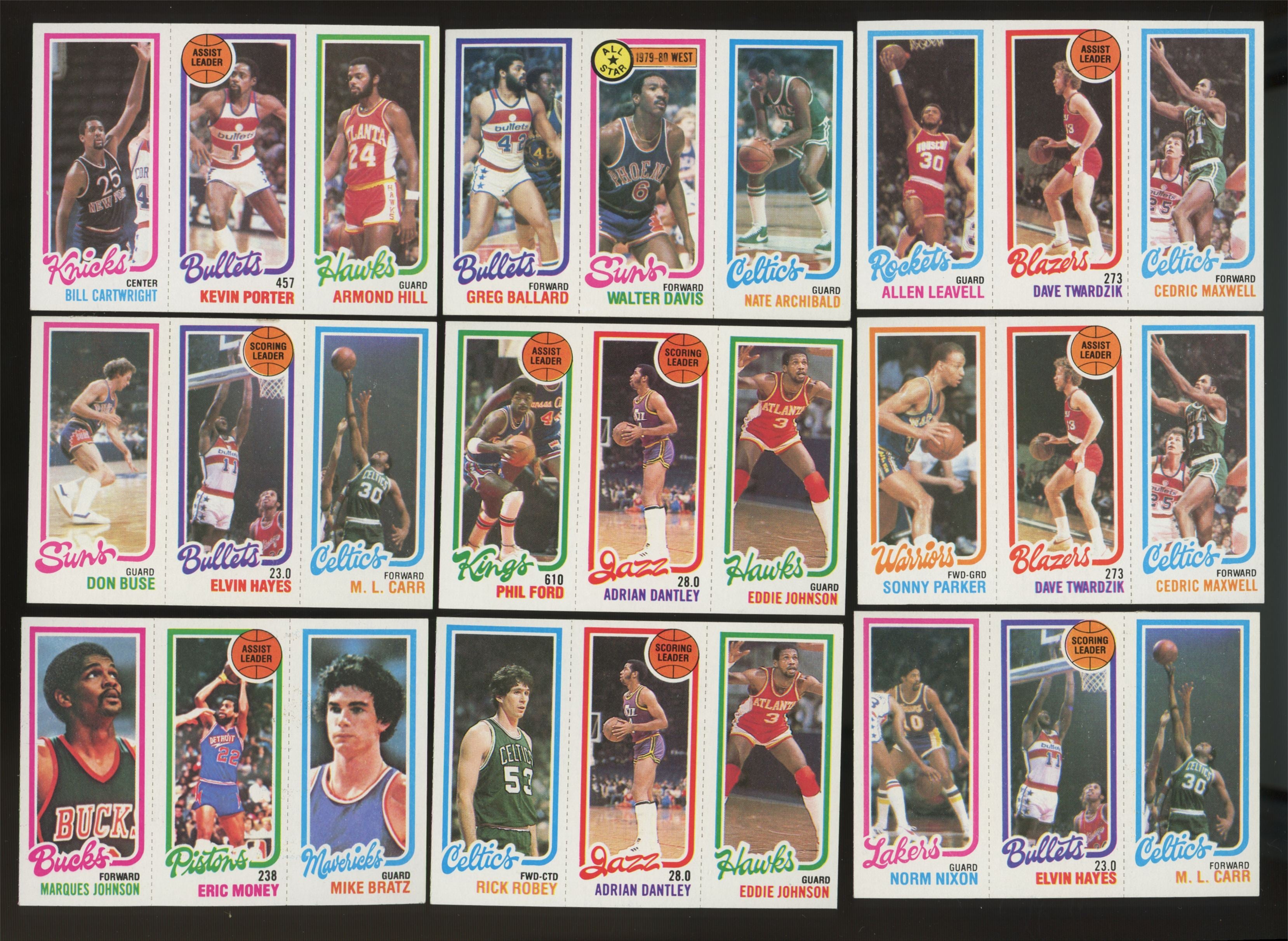 1980/81 Topps Basketball Complete Set (176) w/ PSA 7 Bird, Magic, Erving