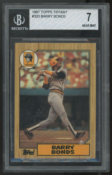 1987 Topps Tiffany Barry Bonds RC #320 BGS 7