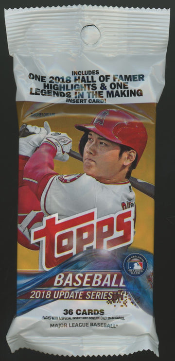 2018 Topps Update Series Baseball Value Fat Pack Factory Sealed