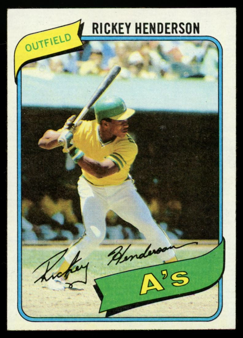 1980 Topps Rickey Henderson RC #482 NM-MT
