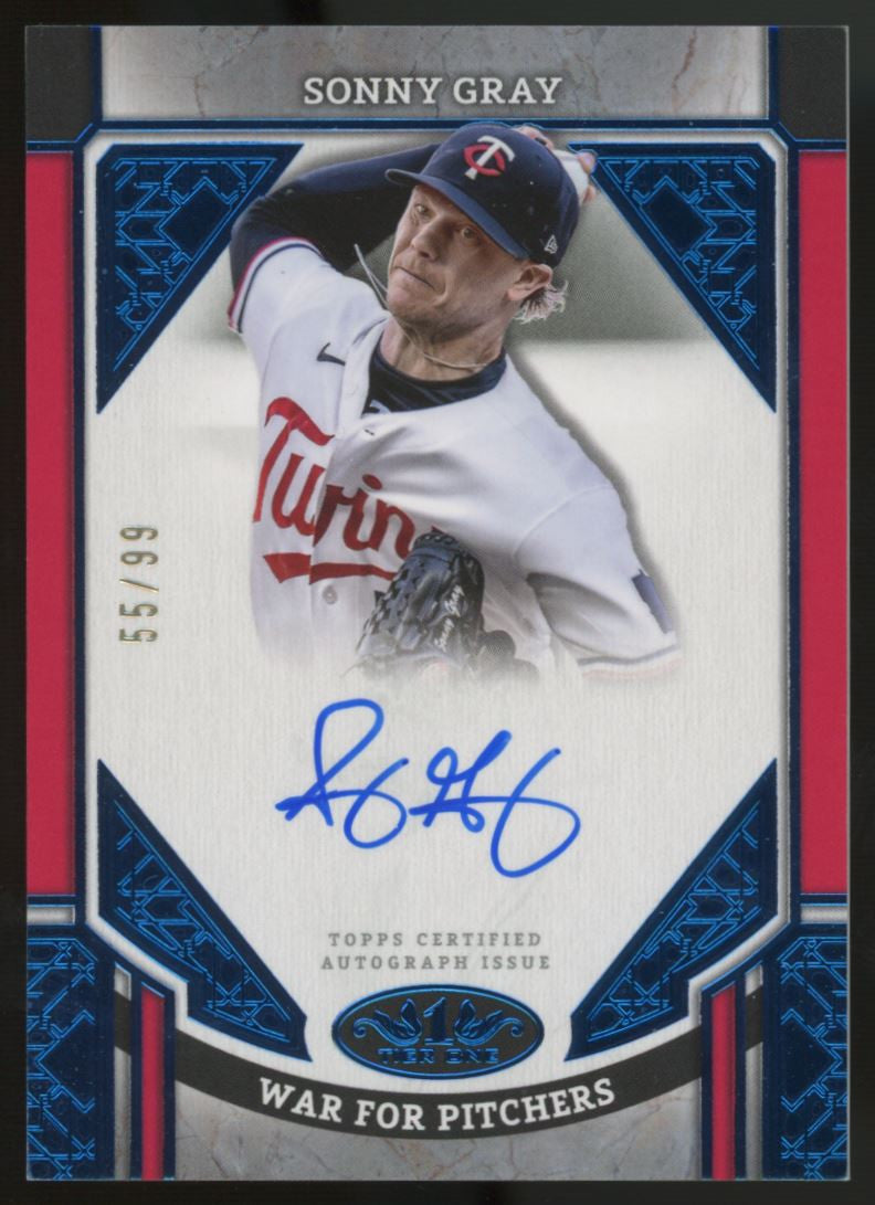 2024 Tier One Sonny Gray Advanced Stat Auto Blue /99 #ASA-SG